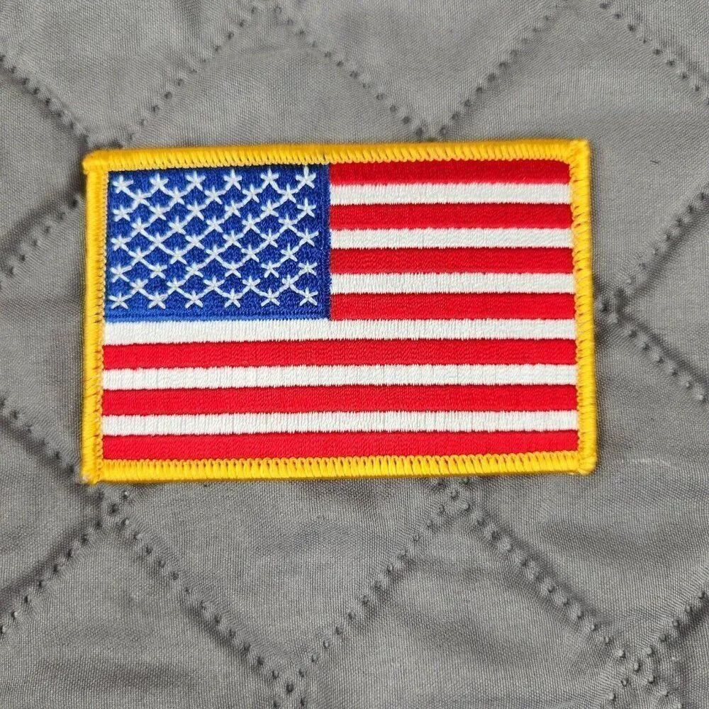 Lot of 37 American Flag Iron On Patches Applique Clothing Backpacks Vest Hats